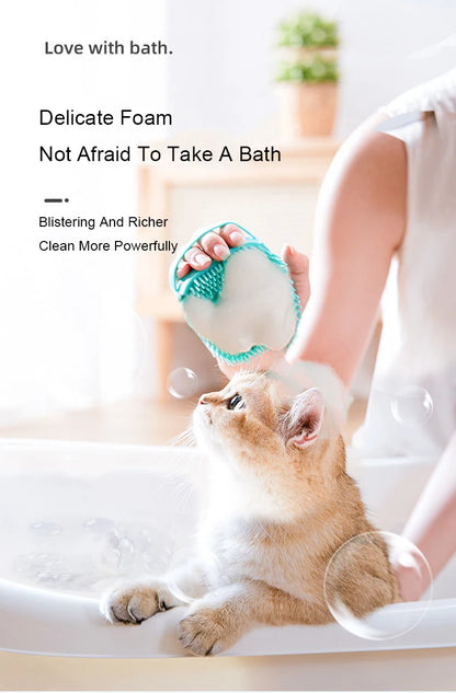 Pet Bathing Brush Soft Silicone Massager Shower Gel Bathing Brush