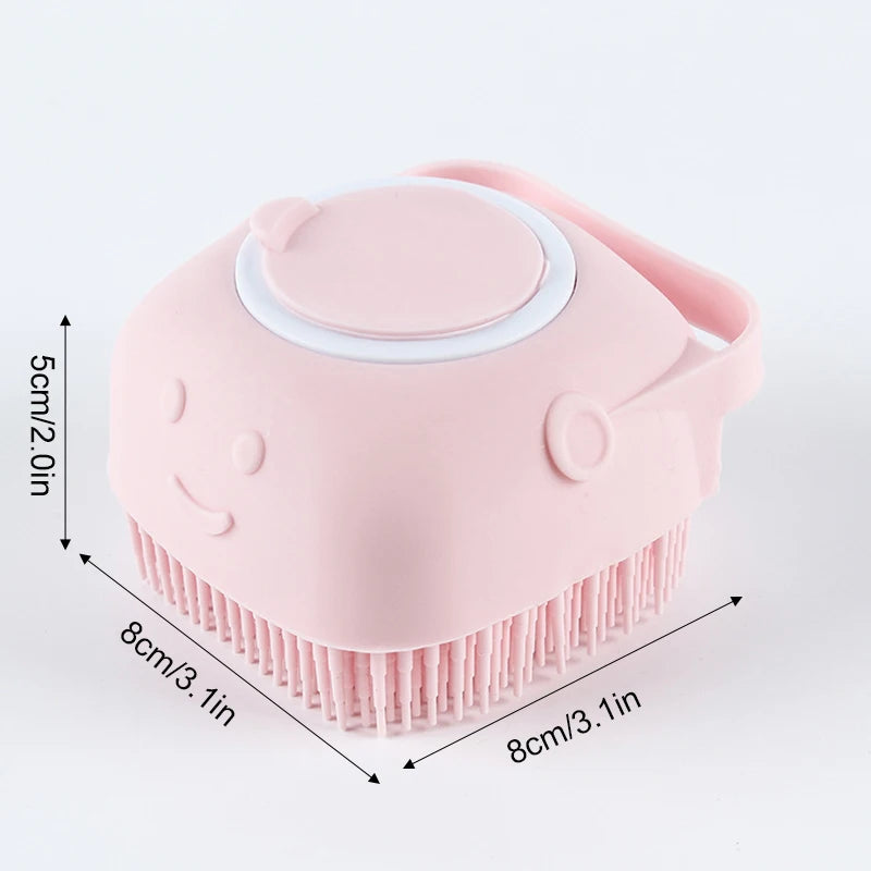 Pet Bathing Brush Soft Silicone Massager Shower Gel Bathing Brush