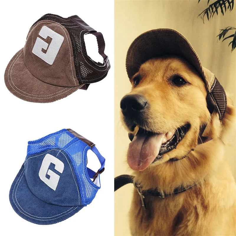 Dog Hat Dog Sunscreen Hat Baseball Cap Outdoor Sports Hat with Ear