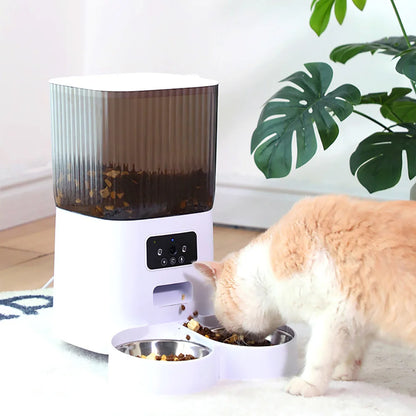 5L Smart WiFi APP Camera Automatic Pet Feeder Cat Food Dispenser