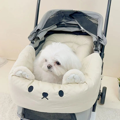 Cozy Cooling Mat Mattress Bed for Dog Stroller Carrier, Stroller Mat