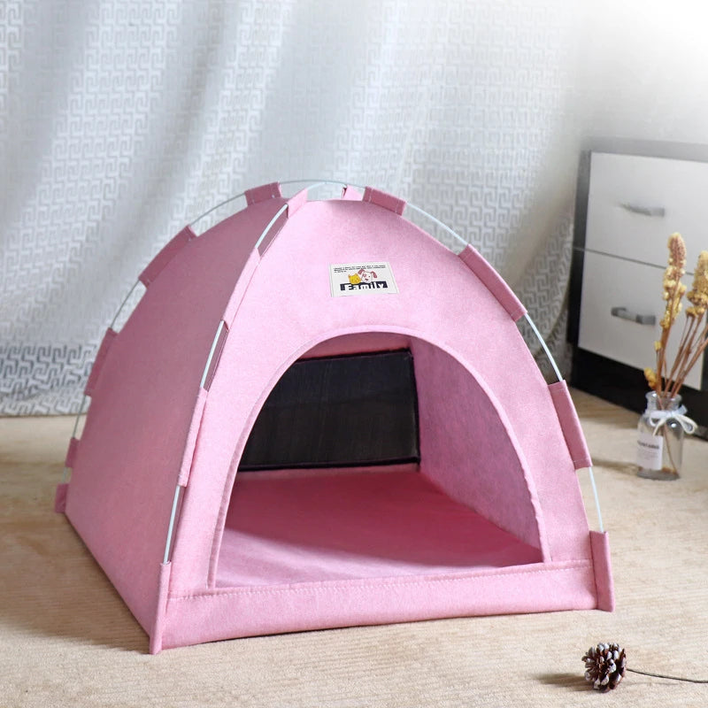 Foldable Cat House Pet Tent Four Seasons Universal Cat and Dog Pet Nest