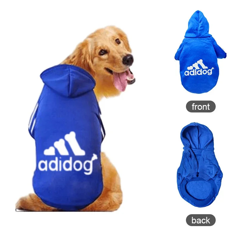 Autumn Winter Warm Dog Clothes Adidog Dog Hoodies Pet Warm Coat