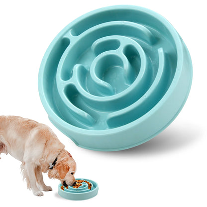 Pet Dog Slow Feeder Bowl Fun Non Slip Anti-Gulping Slower Food Feeding