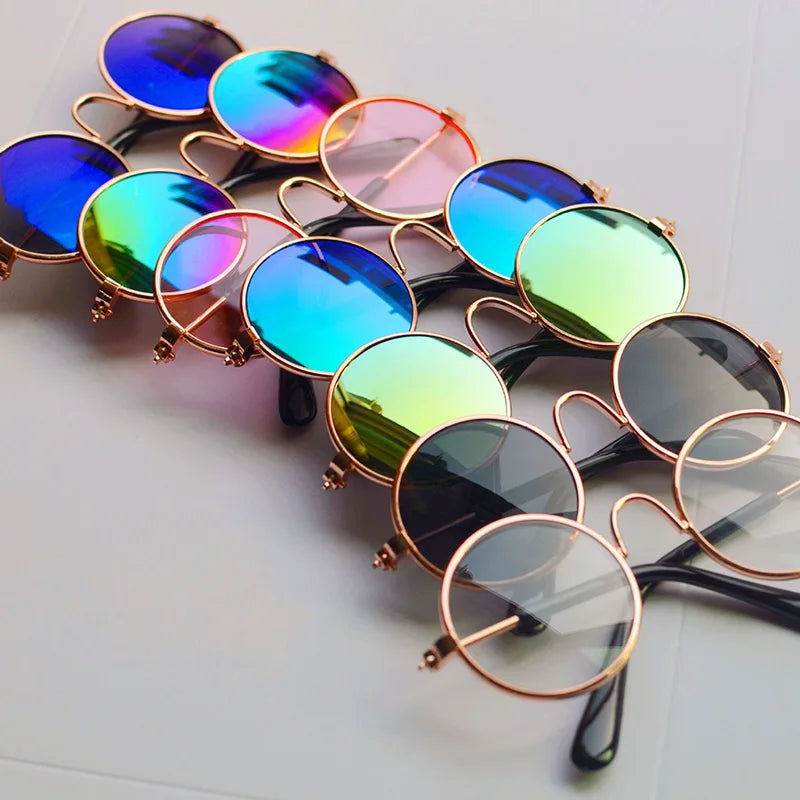 Vintage Round Cat Sunglasses Reflection Eye wear glasses Accessories