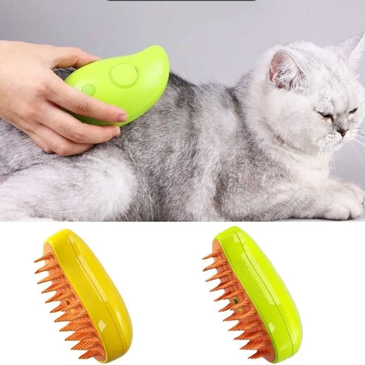 Dog Steamy Brush Steam Brush Electric Sprayer for Massage Pet Grooming