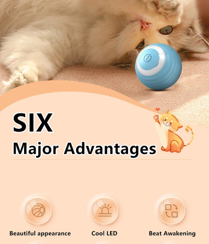 Cat Interactive Ball Smart Cat Toys Indoor Automatic Rolling Magic Ball