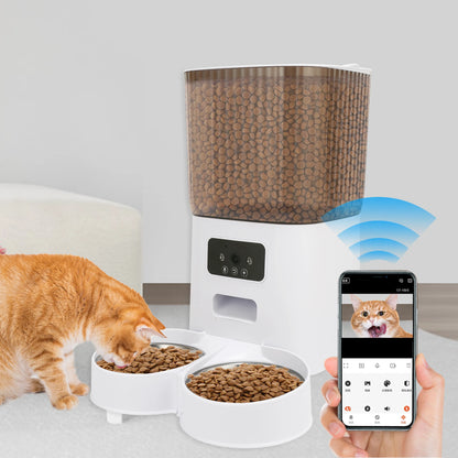 5L Smart WiFi APP Camera Automatic Pet Feeder Cat Food Dispenser