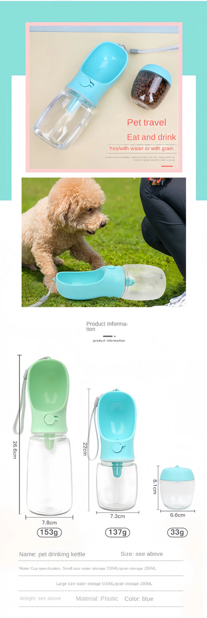 Pets Water Bottle Portable Food Grade Material Dog Cat Travel Pet Water