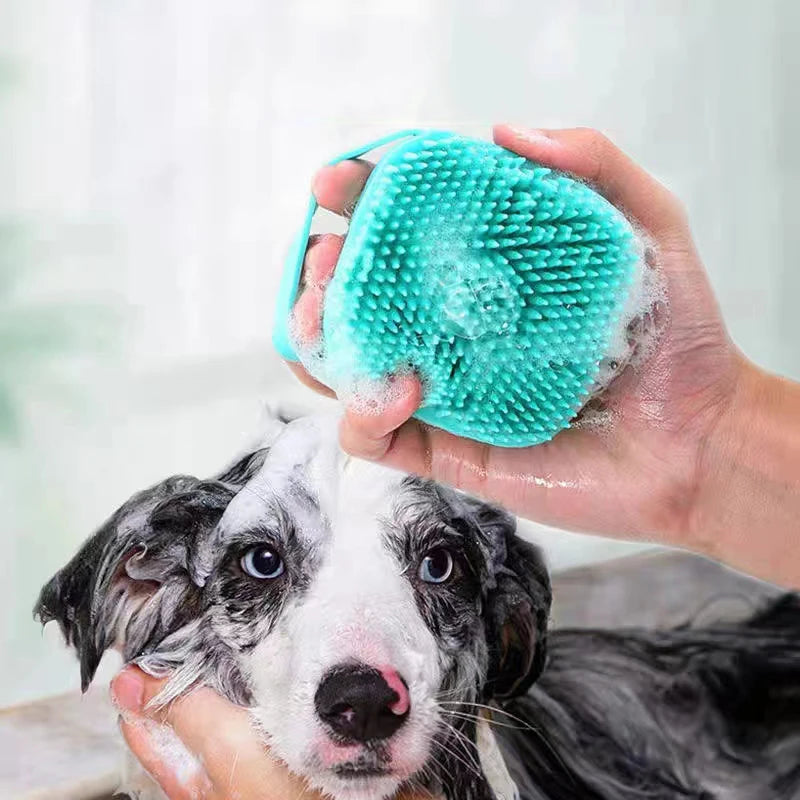 Pet Bathing Brush Soft Silicone Massager Shower Gel Bathing Brush