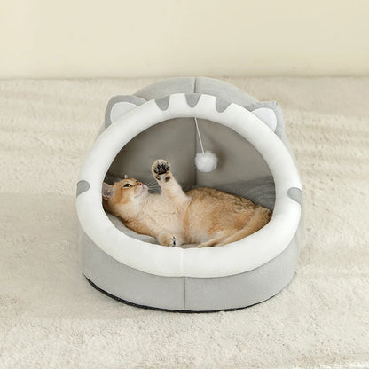 Super Cat Bed Warm Pet House Kitten Cave Cushion Cat House Warm