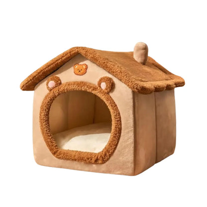 Foldable Pet House Removable Washable Cat House Puppy Cave Sofa