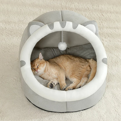 Super Cat Bed Warm Pet House Kitten Cave Cushion Cat House Warm