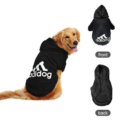 Autumn Winter Warm Dog Clothes Adidog Dog Hoodies Pet Warm Coat