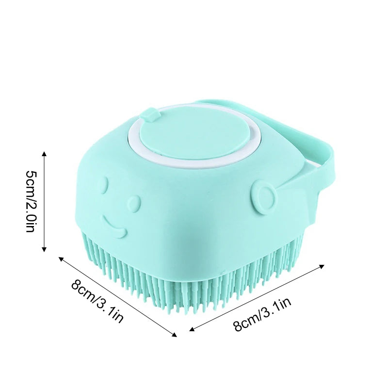 Pet Bathing Brush Soft Silicone Massager Shower Gel Bathing Brush