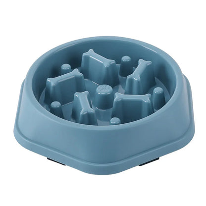 Pet Slow Food Bowl Anti-choking Feeder PP Plastic Dish Bowl Home Dog