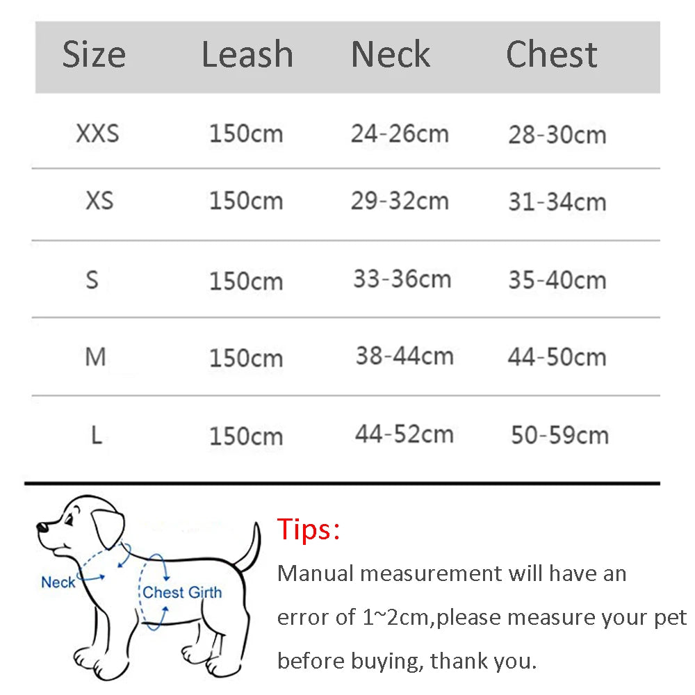 Cat Harness Leash Adjustable Dog Cat Collar for French Bulldog Harness