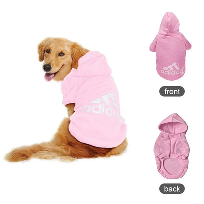 Autumn Winter Warm Dog Clothes Adidog Dog Hoodies Pet Warm Coat