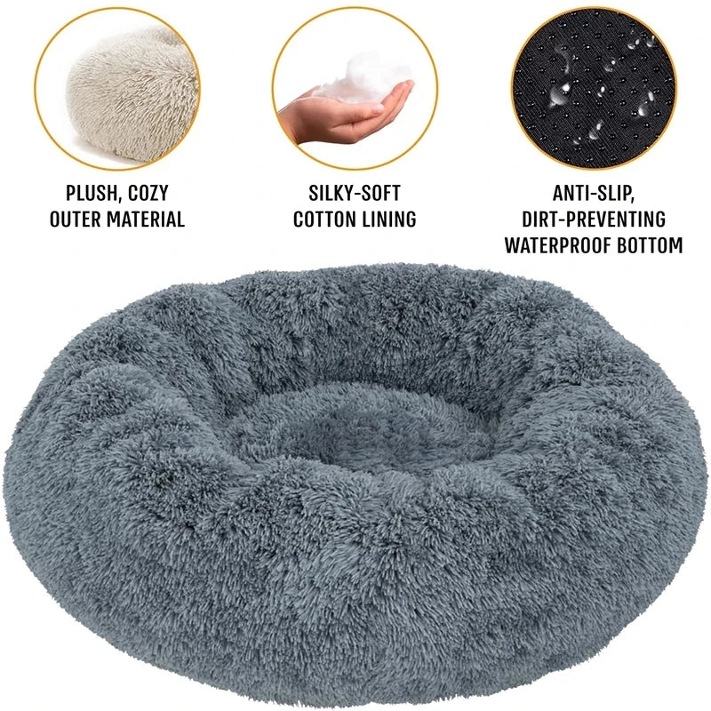 Pet Bed for Large Dog Bed Super Soft Cat Bed Long Plush Dog House