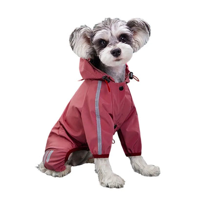 Dog Raincoat Reflective Waterproof Pet Clothes for Chihuahua Maltese