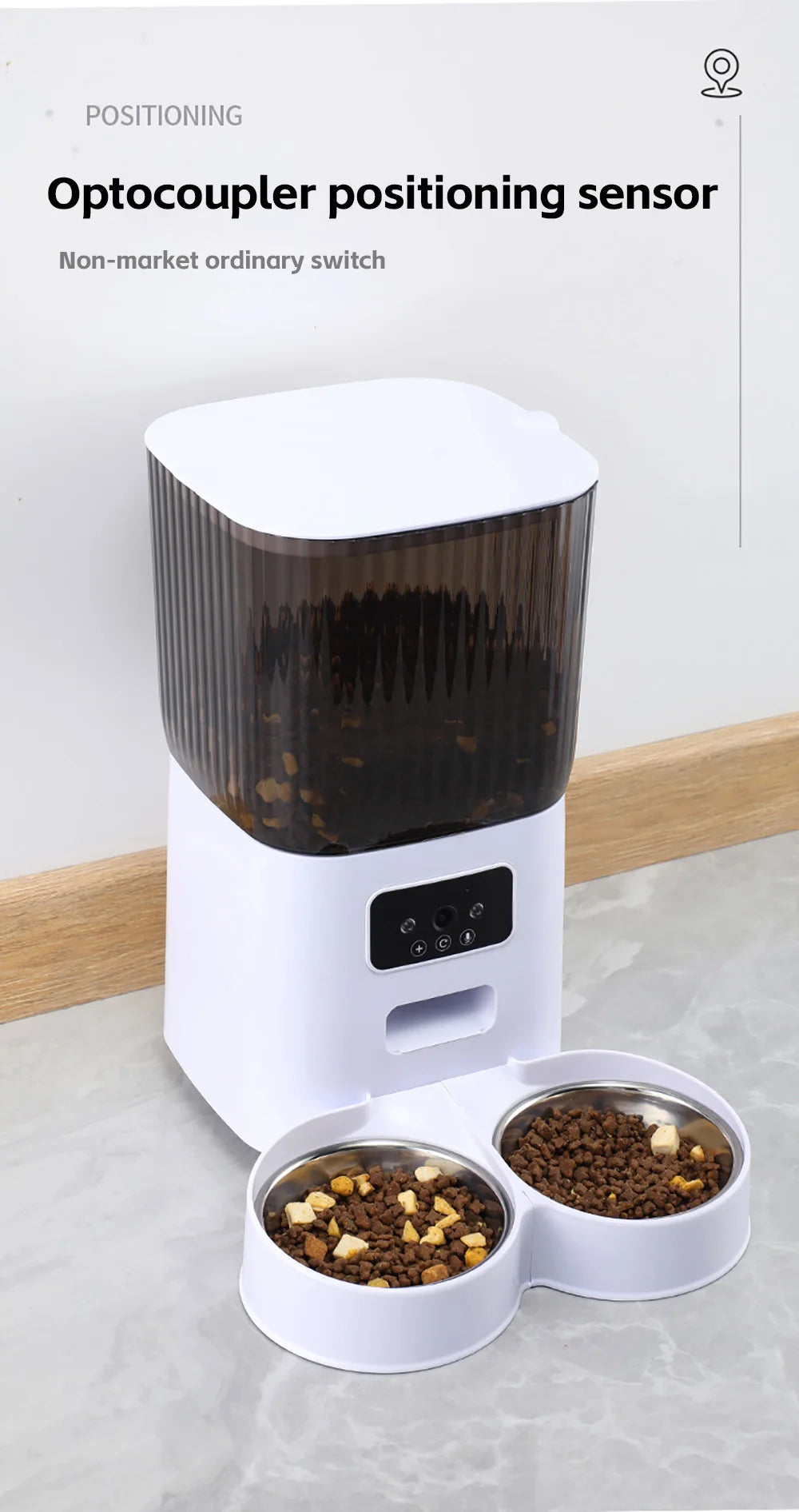 5L Smart WiFi APP Camera Automatic Pet Feeder Cat Food Dispenser