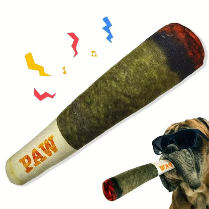 Interactive Dog Joint Sound Puppy Toys Cigar For Small Resistant Squeak