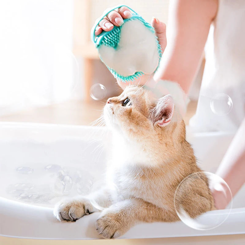 Pet Bathing Brush Soft Silicone Massager Shower Gel Bathing Brush