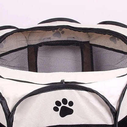 Portable Foldable Pet Tent Kennel Octagonal Fence Puppy Shelter Cat