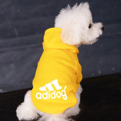 Autumn Winter Warm Dog Clothes Adidog Dog Hoodies Pet Warm Coat