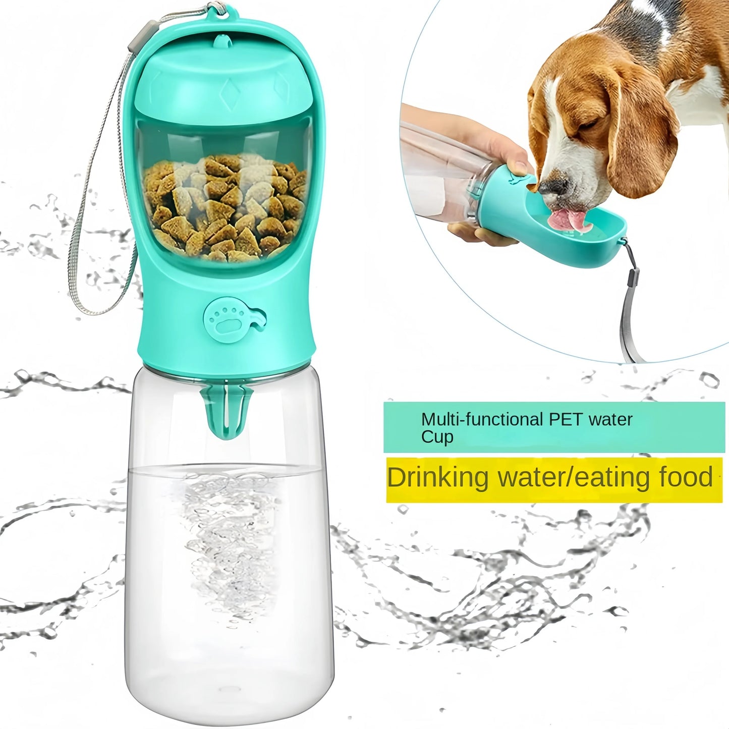 Pets Water Bottle Portable Food Grade Material Dog Cat Travel Pet Water