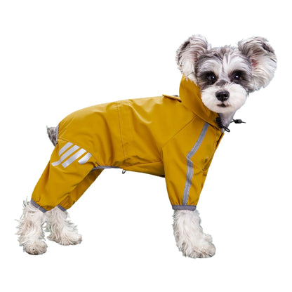 Dog Raincoat Reflective Waterproof Pet Clothes for Chihuahua Maltese