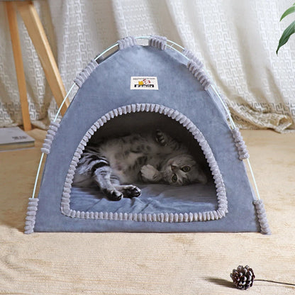 Foldable Cat House Pet Tent Four Seasons Universal Cat and Dog Pet Nest