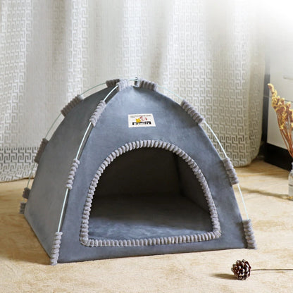 Foldable Cat House Pet Tent Four Seasons Universal Cat and Dog Pet Nest