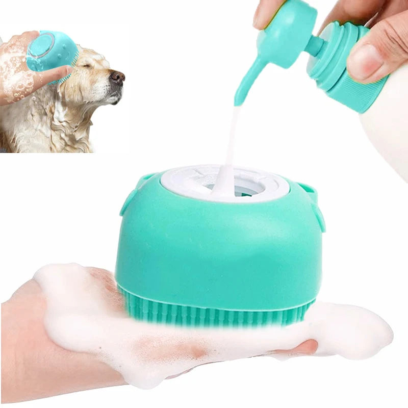 Pet Bathing Brush Soft Silicone Massager Shower Gel Bathing Brush