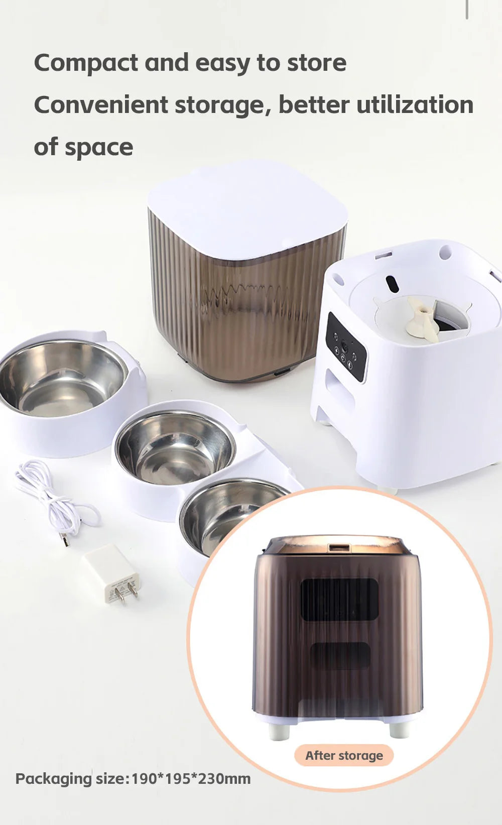 5L Smart WiFi APP Camera Automatic Pet Feeder Cat Food Dispenser