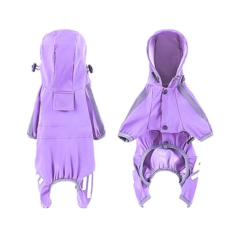 Dog Raincoat Reflective Waterproof Pet Clothes for Chihuahua Maltese