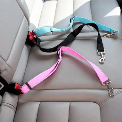 Adjustable Pet Cat Dog Car Seat Belt Pet Seat Vehicle Dog Harness Lead