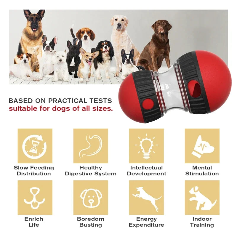 Dog Toys Increase Intelligence Elliptical Track Rolling Ball Leaky Food