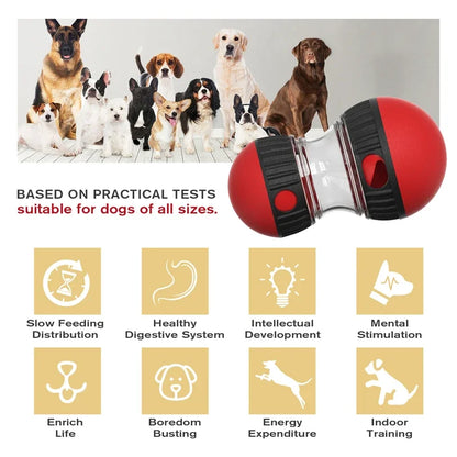 Dog Toys Increase Intelligence Elliptical Track Rolling Ball Leaky Food