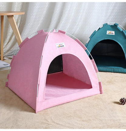 Foldable Cat House Pet Tent Four Seasons Universal Cat and Dog Pet Nest