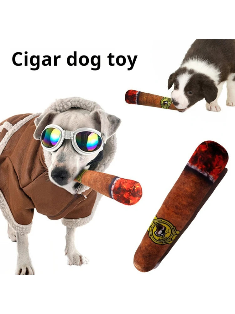 Interactive Dog Joint Sound Puppy Toys Cigar For Small Resistant Squeak