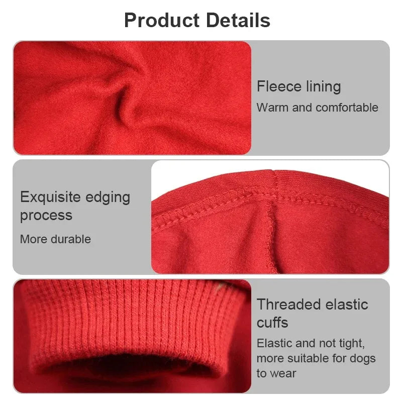 Autumn Winter Warm Dog Clothes Adidog Dog Hoodies Pet Warm Coat