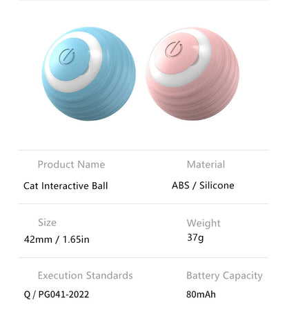 Cat Interactive Ball Smart Cat Toys Indoor Automatic Rolling Magic Ball