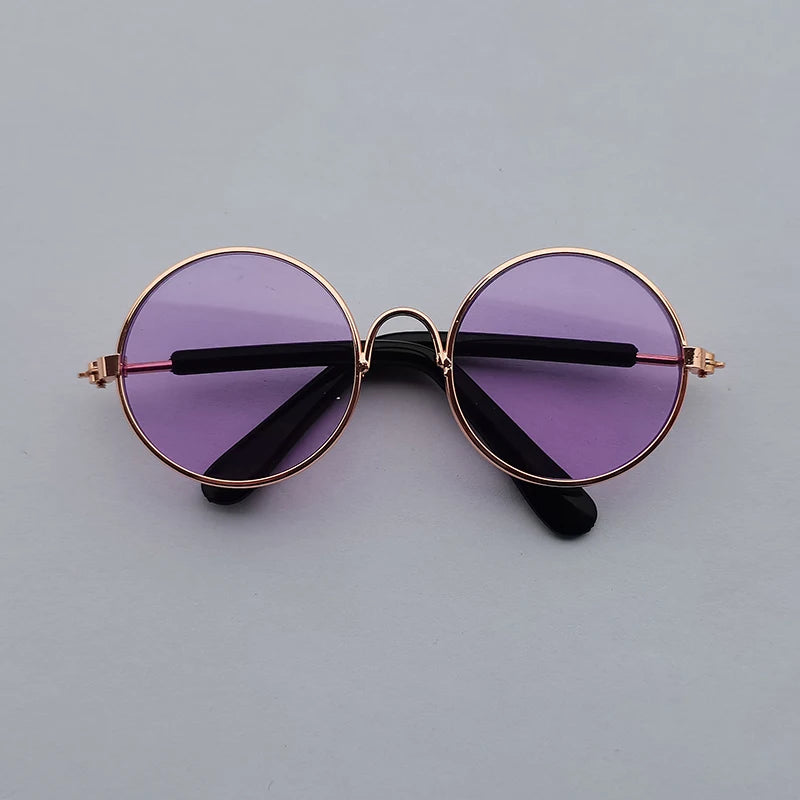 Vintage Round Cat Sunglasses Reflection Eye wear glasses Accessories