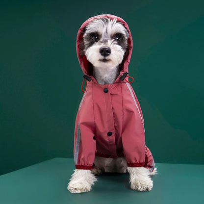 Dog Raincoat Reflective Waterproof Pet Clothes for Chihuahua Maltese