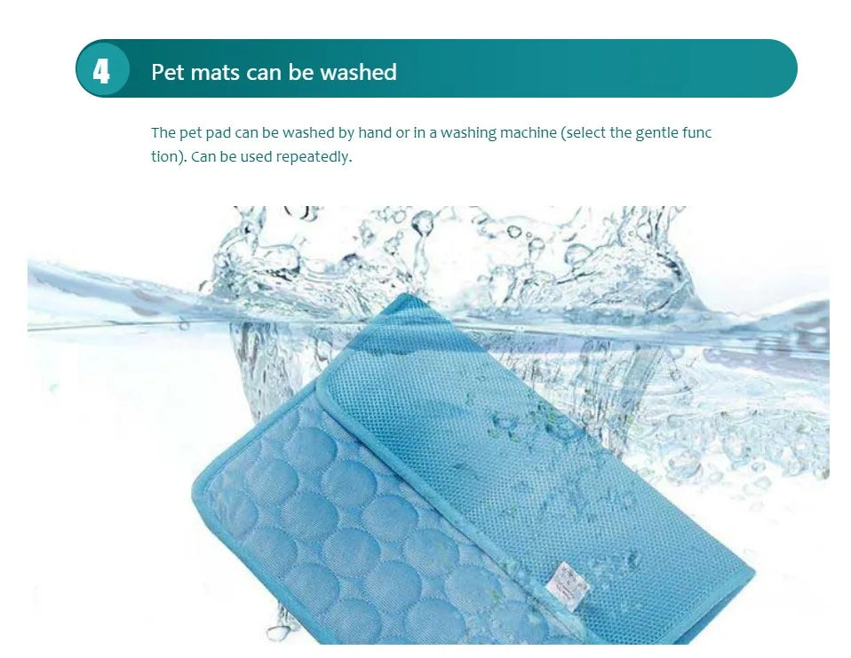 Dog Cooling Mat Summer Pet Cold Bed Extra Large For Small Big Dogs