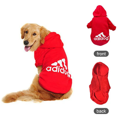 Autumn Winter Warm Dog Clothes Adidog Dog Hoodies Pet Warm Coat