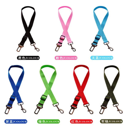 Adjustable Pet Cat Dog Car Seat Belt Pet Seat Vehicle Dog Harness Lead