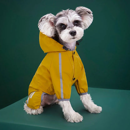 Dog Raincoat Reflective Waterproof Pet Clothes for Chihuahua Maltese