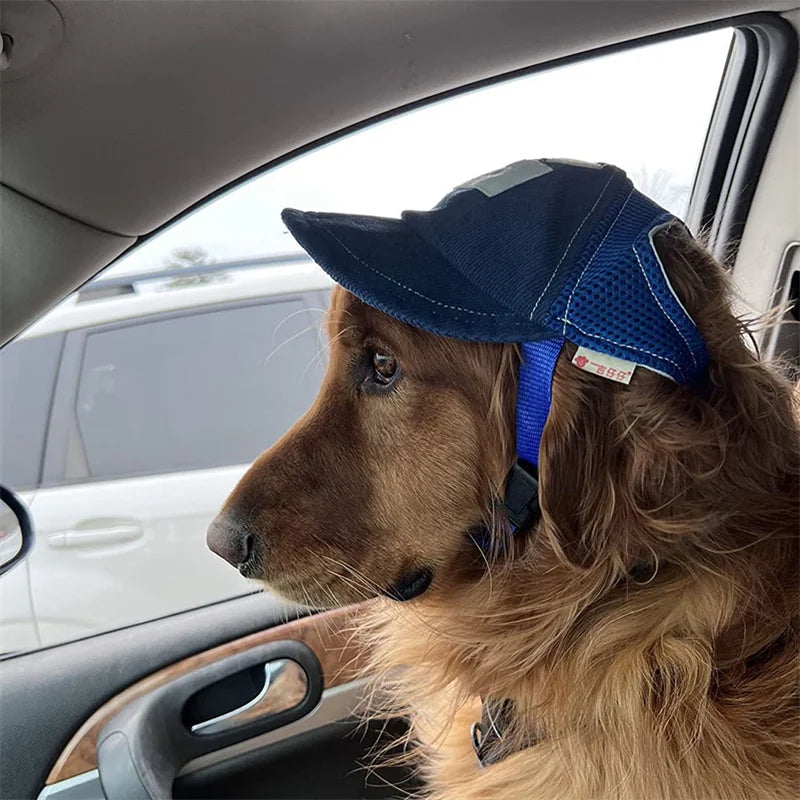 Dog Hat Dog Sunscreen Hat Baseball Cap Outdoor Sports Hat with Ear